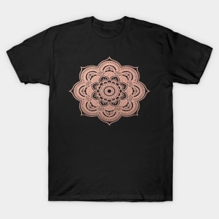 Rose gold mandala T-Shirt